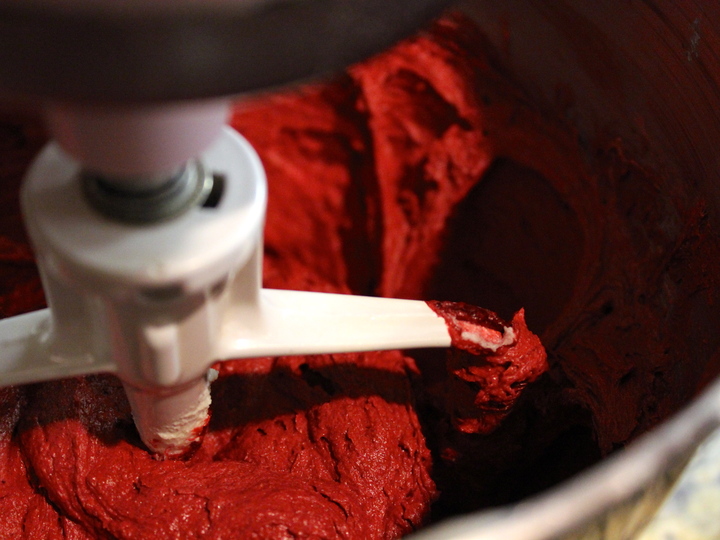 red velvet batter