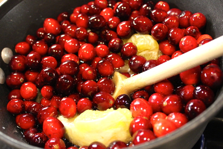 cranberries with orange