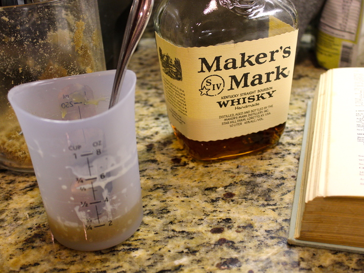 making bourbon sauce