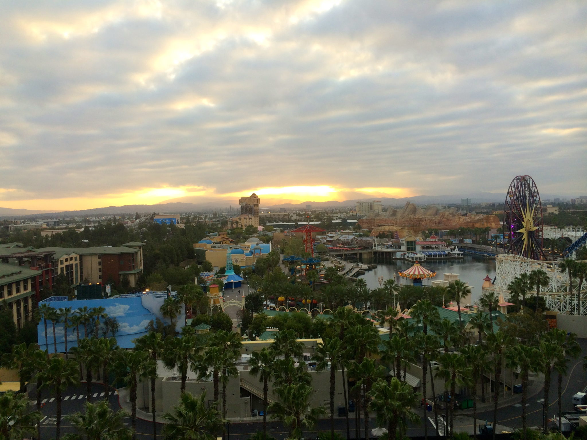 view from paradise pier hotel disneyland
