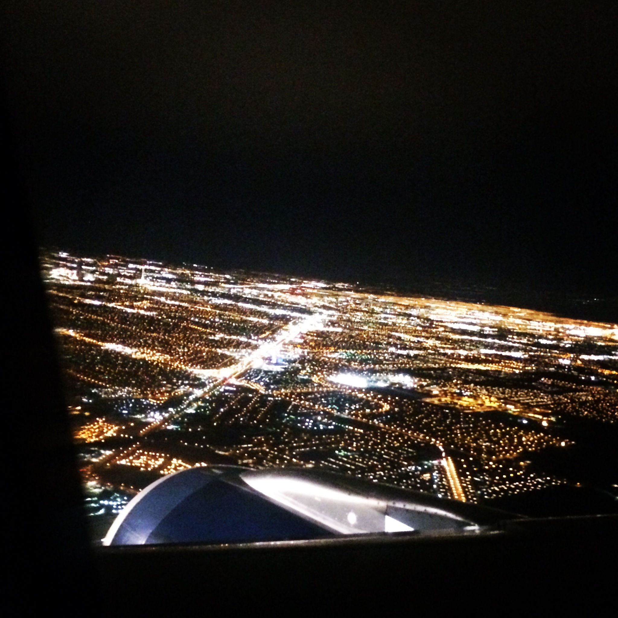 vegas from plane