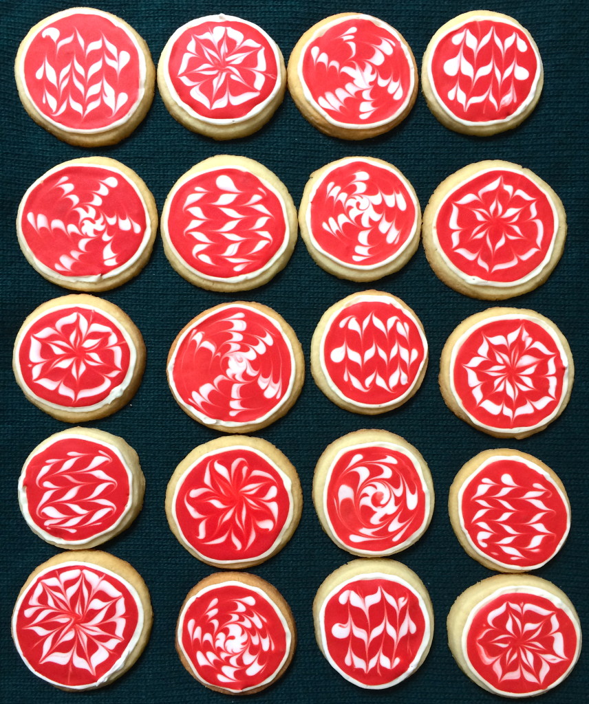christmas ornament sugar cookies