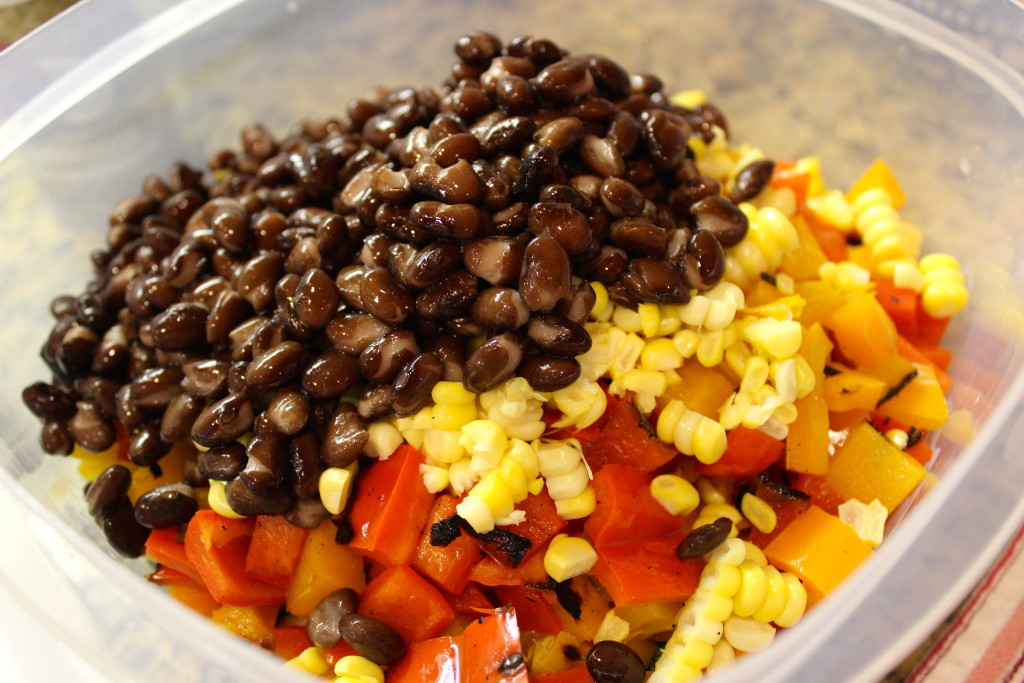 making salad