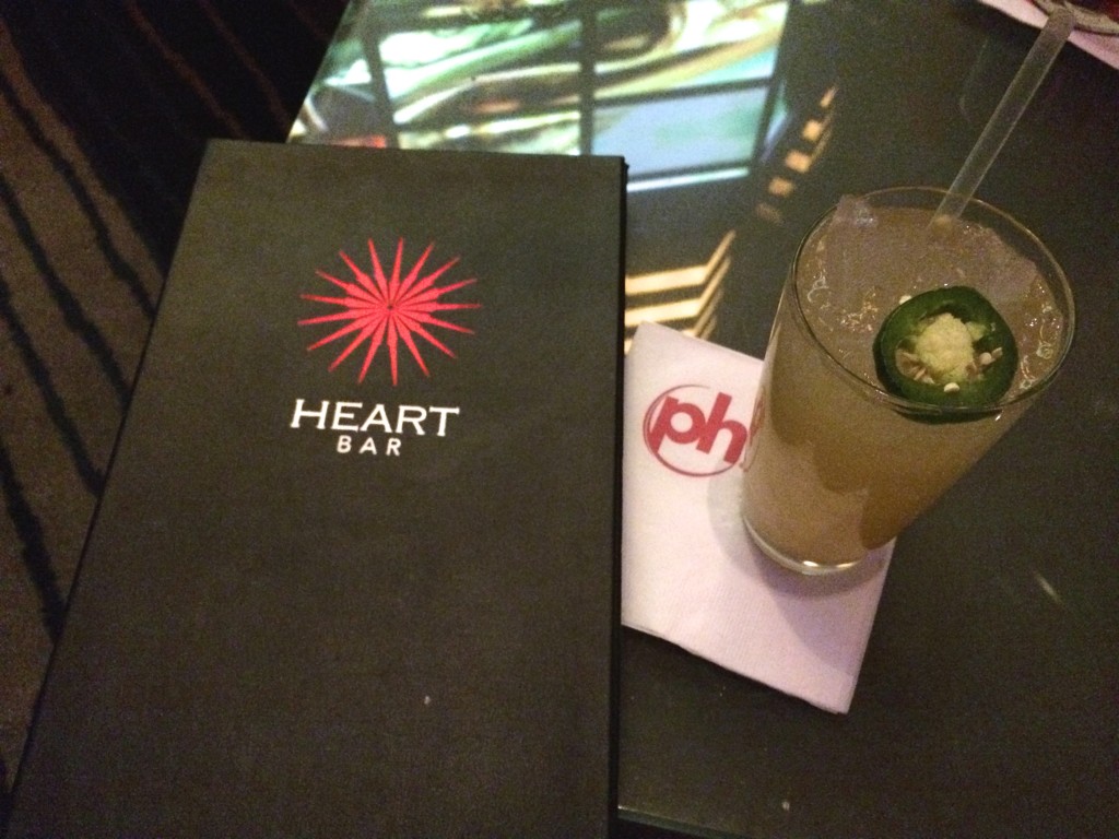 cocktails at the heart bar