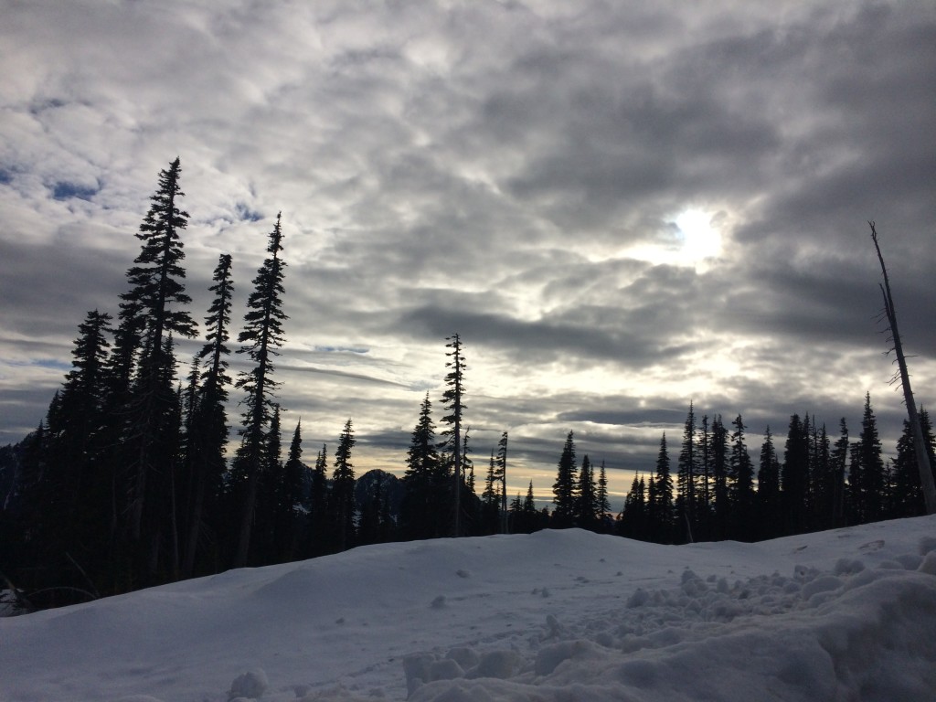 mt rainier sunset