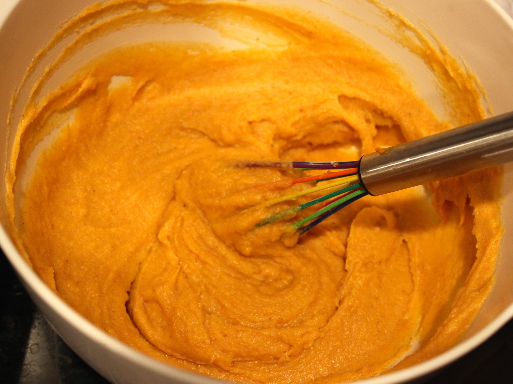 pumpkin cake batter