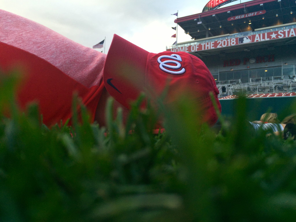 yoga in the outfield