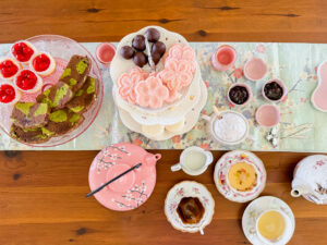 cherry blossom afternoon tea