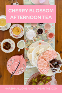 Cherry blossom afternoon tea | Marshmallows & Margaritas