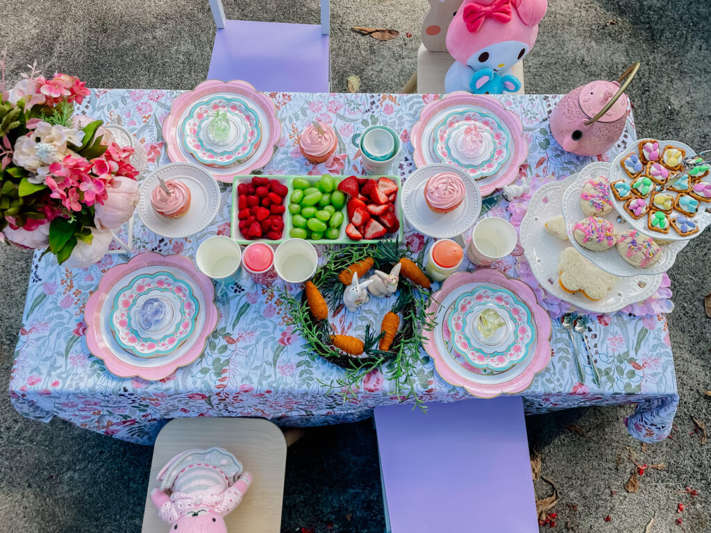 Easter bunny tea party