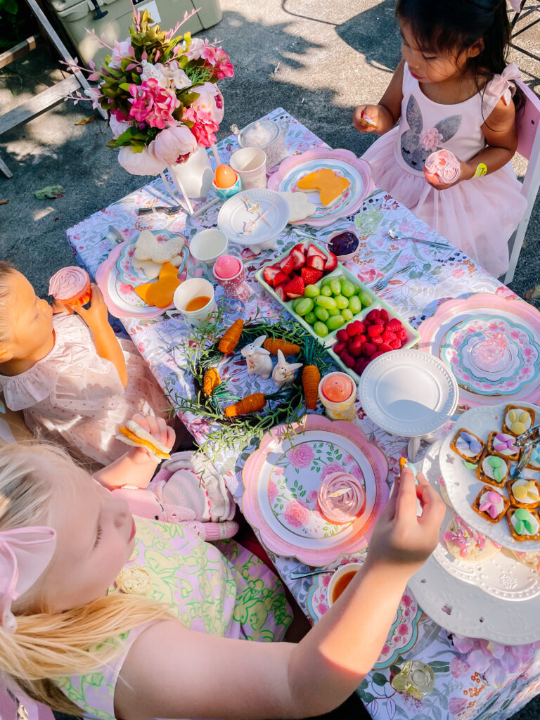 Easter bunny tea party