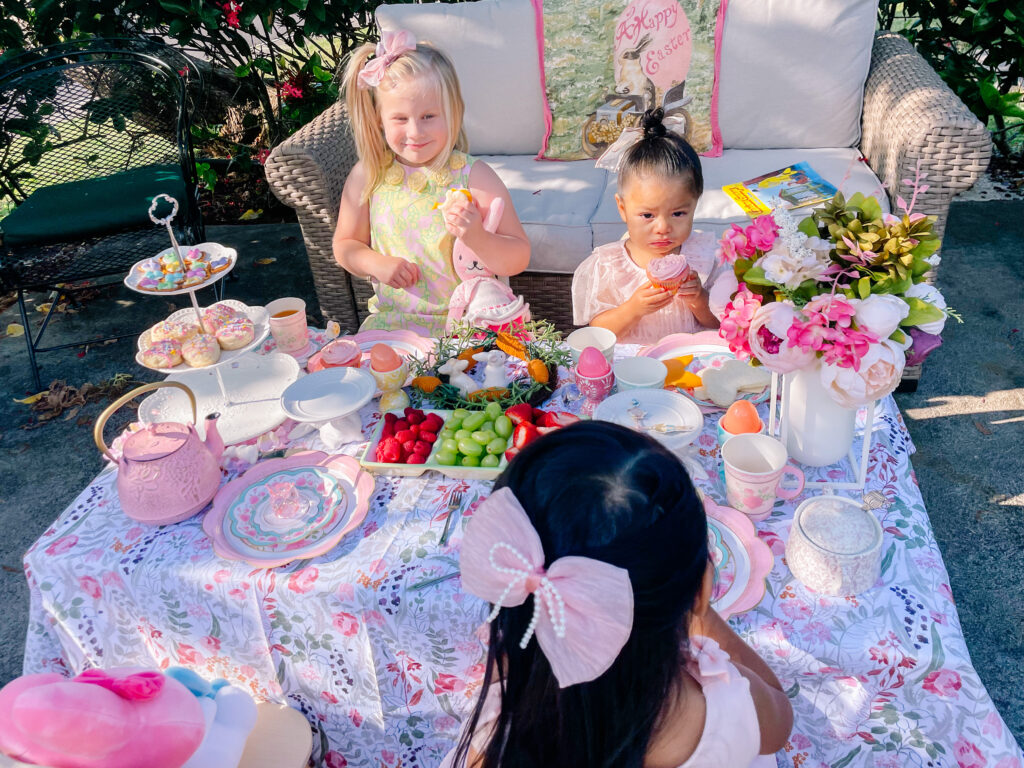 Easter bunny tea party