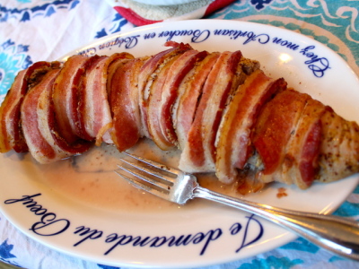 bacon-wrapped pork tenderloin