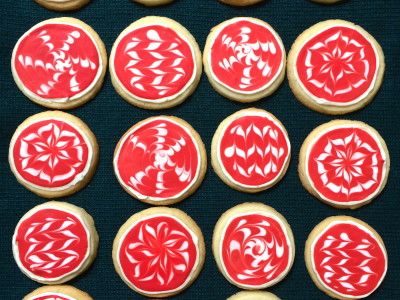 christmas ornament sugar cookies