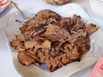 beer-braised brisket