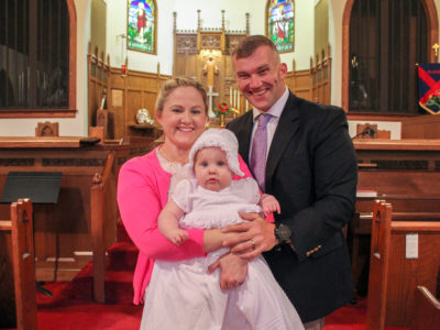 Arabella's baptism